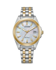 V`Y fB[X ANZT[ uXbgEoOEANbg TVc Citizen Women's Two-Tone Stainless Steel Bracelet Watch 33mm White/Two-Tone zCg