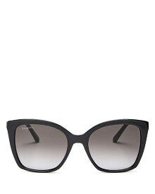 【送料無料】 フェラガモ レディース サングラス・アイウェア アクセサリー Square Sunglasses 54mm Black/Gray