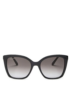 T@g[ tFK fB[X ANZT[ TOXEACEFA Salvatore Ferragamo Women's Square Sunglasses 54mm Black/Gray ubN