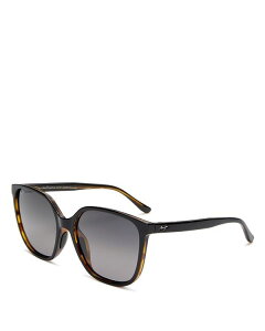yz }ECW fB[X TOXEACEFA ANZT[ Good Fun Polarized Round Sunglasses 57mm Black/Gray Polarized Gradient