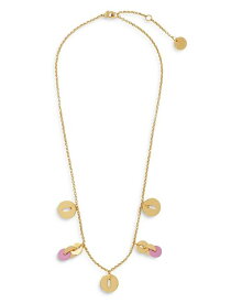 【送料無料】 マージュ レディース ネックレス・チョーカー・ペンダントトップ アクセサリー Sequins Choker Necklace in Gold Tone 16" Gold/Pink