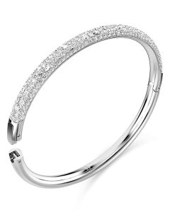 【送料無料】 スワロフスキー レディース ブレスレット・バングル・アンクレット アクセサリー Meteora Bangle Bracelet Silver