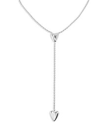 【送料無料】 ウノデフィフティ レディース ネックレス・チョーカー・ペンダントトップ アクセサリー Cupido Double Heart Lariat Necklace 36.6-39.3" Silver