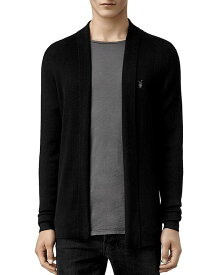 【送料無料】 オールセインツ メンズ ニット・セーター カーディガン アウター Mode Merino Wool Open Cardigan Sweater Black