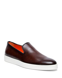 【送料無料】 サントーニ メンズ スリッポン・ローファー シューズ Men's Atlantis Slip On Loafers Dark Brown