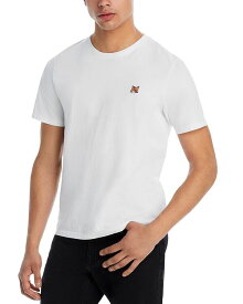 【送料無料】 メゾンキツネ メンズ Tシャツ トップス Fox Patch Regular Fit Tee White
