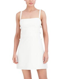 【送料無料】 ビーシービージーマックスアズリア レディース ワンピース トップス Square Neck Cut Out Mini Dress Off-White