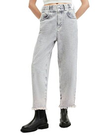 【送料無料】 オールセインツ レディース デニムパンツ ジーンズ ボトムス Hailey Frayed Jeans Snow Grey