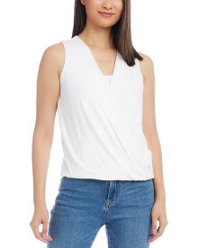 【送料無料】 カレンケーン レディース シャツ トップス Layered Drape Front Top Off White