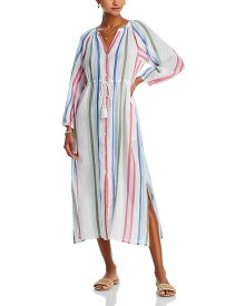 【送料無料】 トッミーバハマ レディース ワンピース トップス Multi Stripe Dobby Dress Swim Cover-Up White