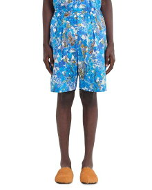 【送料無料】 マルニ メンズ ハーフパンツ・ショーツ ボトムス Abstract Floral Printed Bermuda Shorts Cobalt