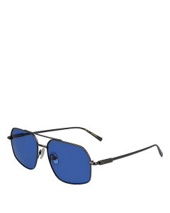 yz tFK fB[X TOXEACEFA ANZT[ Prisma Geometric Pilot Sunglasses 58mm Gray/Blue Solid