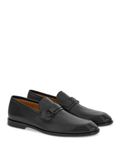 tFK Y V[Y Xb|E[t@[ U[ [t@[ Ferragamo Men's Florio Venice Soft Leather Loafers Black ubN