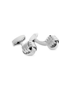 ^eIVA Y ANZT[ JtX{^ Tateossian Knot Cufflinks Silver Vo[