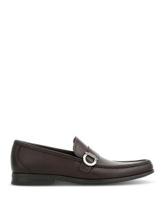 tFK Y V[Y Xb|E[t@[ U[ [t@[ Ferragamo Men's Caspian Gancini Ornament Leather Loafers Testa Di Moro