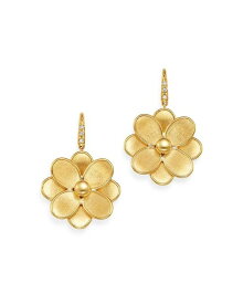 【送料無料】 マルコ ビチェゴ レディース ピアス・イヤリング アクセサリー 18K Yellow Gold Petali Diamond Flower Drop Earrings White/Gold