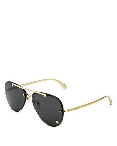 ���F���T�[�` ���f�B�[�X �A�N�Z�T���[ �T���O���X�E�A�C�E�F�A Versace Women's Brow Bar Aviator Sunglasses 60mm Gold/Gray �O���[