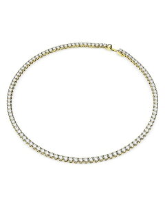 XtXL[ fB[X ANZT[ lbNXE`[J[Ey_ggbv [X Swarovski Matrix Crystal Tennis Necklace 16.4" Clear/Gold S[h
