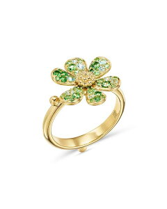 yz ev Zg NA fB[X O ANZT[ Temple St. Clair 18K Yellow Gold Multi-Gemstone Flower Power Ring Green/Gold