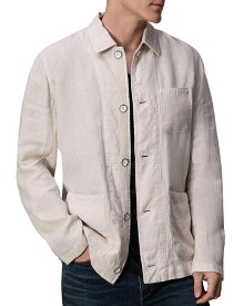 【送料無料】 ラグアンドボーン メンズ ジャケット・ブルゾン アウター Evan Linen Chore Jacket Light Gray