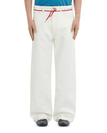 【送料無料】 マルニ メンズ カジュアルパンツ ボトムス Straight Leg Raw Hem Pants Lily White