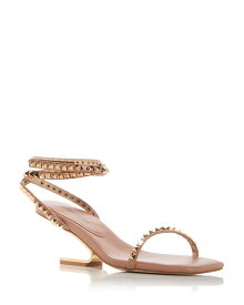 【送料無料】 ジェフリー キャンベル レディース サンダル シューズ Women's Luxor Stud Embellished Geometric Heel Sandals Beige Gold