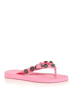 oVAK fB[X V[Y T_ Balenciaga Women's Cagole Stud Flip Flop Sandals Pink sN