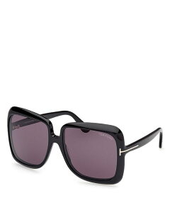 gEtH[h fB[X ANZT[ TOXEACEFA Tom Ford Square Sunglasses, 59mm Black/Gray Solid