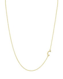 アルジェントヴィーヴォ レディース アクセサリー ネックレス・チョーカー・ペンダントトップ Argento Vivo Asymmetrical Initial Necklace in 18K Gold-Plated Sterling Silver,...