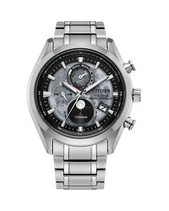 �V�`�Y�� ���f�B�[�X �A�N�Z�T���[ �r���v Citizen Eco-Drive Sport Luxury Titanium Watch 43mm Gray/Silver �O���[