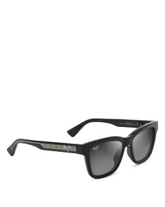 yz }ECW fB[X TOXEACEFA ANZT[ Hanohano Classic Square Sunglasses 53mm Black/Gray Polarized Solid