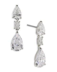ifB[ fB[X ANZT[ sAXECO Nadri Halle Cubic Zirconia Triple Drop Earrings in Rhodium Plated Silver Vo[