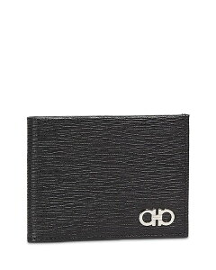 tFK Y ANZT[ z U[ Ferragamo Men's Revival Leather Bifold Wallet Black/Blue ubN