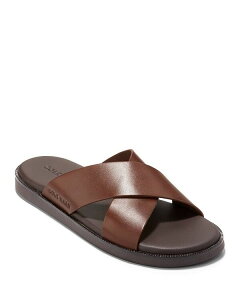 yz R[n[ Y T_ V[Y Men's Nantucket Cross Strap Slip On Slide Sandals Woodbury