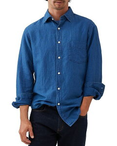bhAhO Y gbvX Vc XtBbg Rodd & Gunn Clifton Slim Fit Button Front Shirt Mid Blue u[