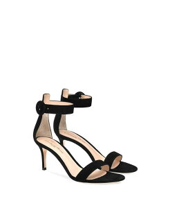 �W�������B�g ���b�V ���f�B�[�X �V���[�Y �T���_�� Gianvito Rossi Women's Portofino 70 Sandals Black Suede �u���b�N