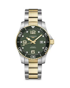 yz W fB[X rv ANZT[ Longines HydroConquest Stainless Steel Watch 41mm Green