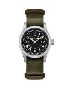 �n�~���g�� ���f�B�[�X �A�N�Z�T���[ �r���v Hamilton Mechanical Khaki Field Watch 38mm Black/Green �u���b�N