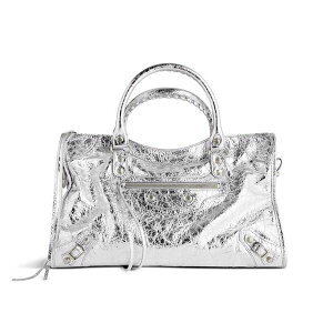 �o�����V�A�K ���f�B�[�X �o�b�O �n���h�o�b�O Balenciaga Le City Medium Bag Silver �V���o�[