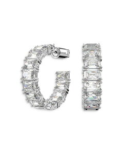 XtXL[ fB[X ANZT[ sAXECO Swarovski Millenia Hoop Earrings White zCg