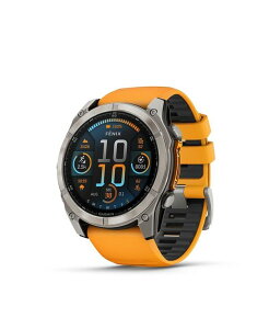 yz K[~ Y rv ANZT[ Fenix 8 51mm Amoled Saphire Bare Graphite Titanium Spark Orange/Graphite Band Watch Orange