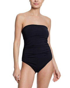 yz nL[pL[ fB[X ㉺Zbg  Bandeau Ruched One Piece Swimsuit Black