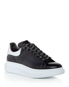 ALT_[E}bNC[ Y V[Y Xj[J[ Alexander McQUEEN Men's Oversized Sneakers Black/White zCg