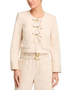 TN A Zvg fB[X AE^[ WPbgEu] WPbg Cinq a Sept Paige Brushed Twill Jacket Oatmilk