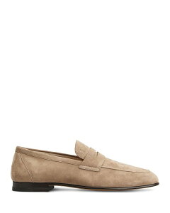 yz gbY Y Xb|E[t@[ V[Y Men's Suede Loafers Open Beige