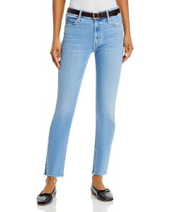 �}�U�[ ���f�B�[�X �{�g���X �f�j���p���c �A���N�� �W�[���Y MOTHER Dazzler Mid Rise Ankle Fray Jeans in Blessing in Disguise Blessing in Disguise