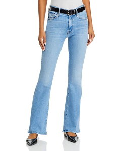 �}�U�[ ���f�B�[�X �{�g���X �f�j���p���c �W�[���Y MOTHER The Weekender Mid Rise Flared Jeans in Blessing in Disguise Blessing in Disguise
