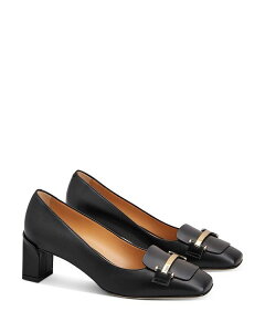 gbY fB[X V[Y pvX U[ [t@[ Tod's Women's Leather Loafer Pumps Black ubN