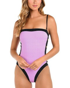 yz WX fB[X ㉺Zbg  Tory Bandeau One Piece Swimsuit Light Violet