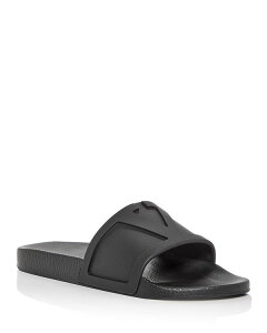 yz @eBm Y T_ V[Y Men's Coolside VLogo Slide Sandals Black